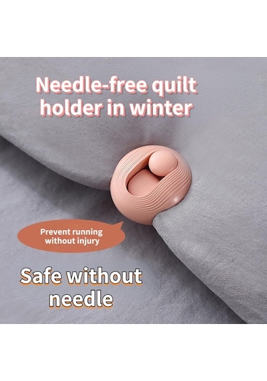 6 Adet Pembe-6 Adet/takım Yatak Çarşafı Klipleri Kaymaz Yorgan Battaniye Klipsi Yorgan Klips Daha Hızlı Klip Ev Gereçleri 47120141