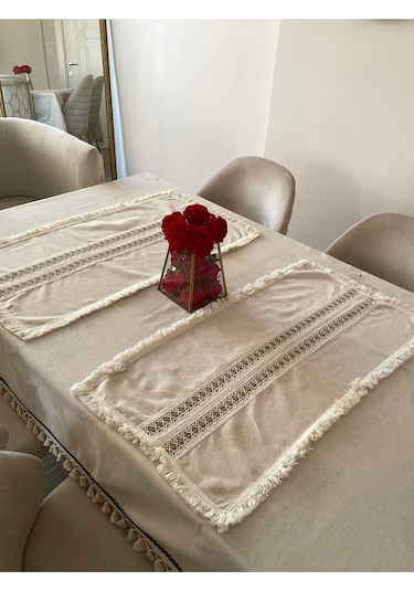 Dnc Home Tekstil Ndchome Ham Keten Krem 2li Vintage Runner 40 X 80 Krem