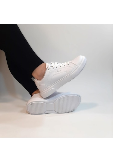 Jump 31178 Beyaz Memory Sistem Hafif Rahat Spor Ayakkabı Beyaz