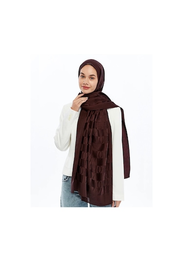 Valentino Orlandi Alia Vo Dama Desen Şal - 6544 Bordo