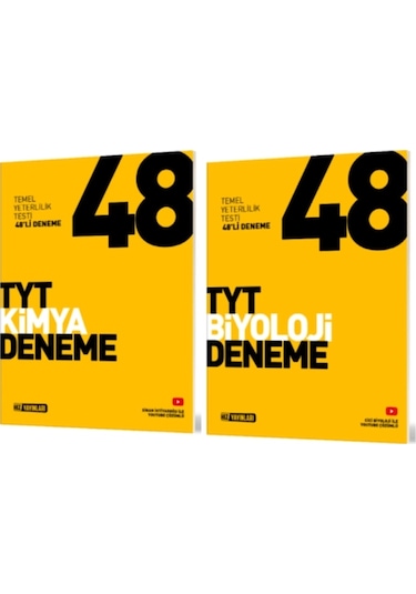 Hız Yayınları Tyt Kimya - Biyoloji 48'li Deneme