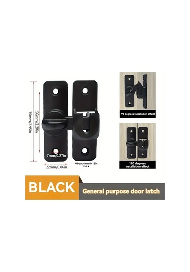 Gateesat Dayanıklı Sürgülü Kapı Kilidi -180 +90 Sıcaklık Direnci Altın Renk Kolay Kurulum