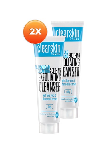 Avon Clearskin Siyah Nokta Yatıştırıcı Peeling Temizleyici 2 x 100 ML