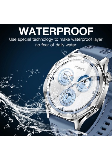 Huawei Watch Gt 5 Pro 42mm 46mm İçin Temperli Cam Ekran Koruyucu Huawei Gt5 41mm Aksesuarları İçin Tam Kaplama Çizilmez Film 5 Adet