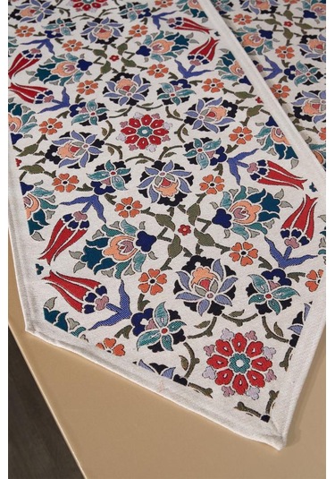 Çeyiz Diyarı Safiye 2li Lüks Runner 45x140 Cm Çok Renkli