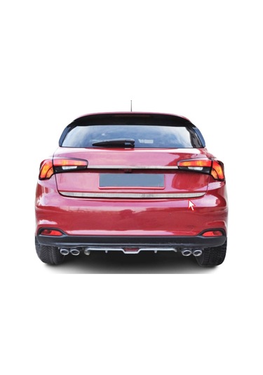 Fiat Egea HB Uyumlu 2016 Ve Üzeri Krom Bagaj Alt Çıtası Paslanmaz Çelik