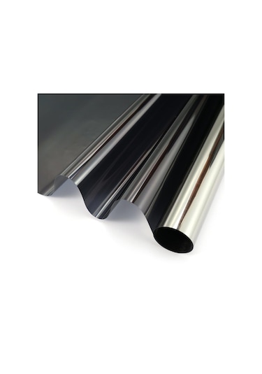 Isı Yalıtımlı Aynalı Siyah Cam Filmi 100 Cm X 6 Metre