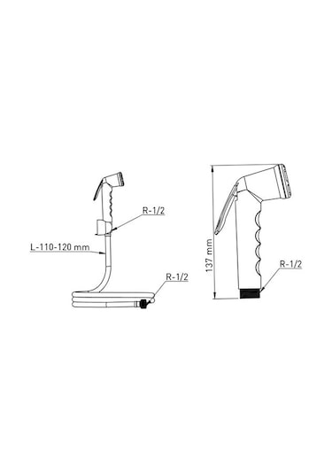 İzyapı Abs Altın Taharatmatik Şattaf Twist 100 120 Cm Pas Hr Diğer