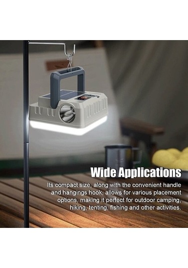 Jokmae Yürüyüş, Taşınabilir Su Geçirmez Kamp Lambası, Güneş Enerjili, Çok Fonksiyonlu Dağ Ve Balıkçılık Işığı Çok Renkli Çok Renkli