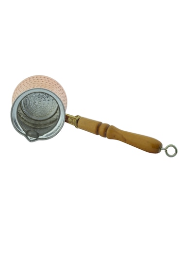 Ludıa 5 Farklı Ölçüde Kalaylı Dövme Bakır Cezve Seti Kahve Seti