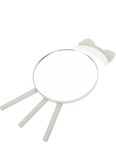 Gaman Masaüstü Dekoratif Sevimli Taraklı Makyaj Aynası Su Yeşili