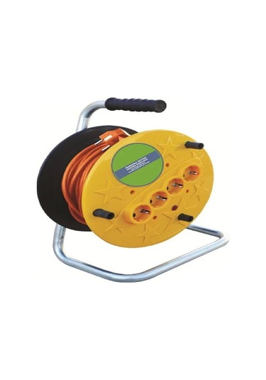 Stepline 4lü Grup Makaralı Uzatma Kablo 3x1.5 50mt