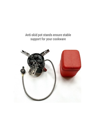 Dancemonkey Kamp Gazlı Ocak 8500w 3 Brülör Sırt Çantası Ocak Katlanabilir Bütan Ocak Kamp Sobası Gümüş Gümüş