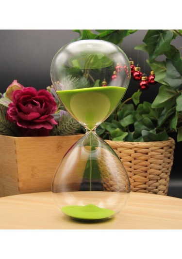 Cam Kum Saati 1 Saat - Yeşil