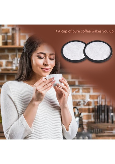 Honmex Mr. Coffee Kahve Makinesi İçin Uyumlu 12'li Kahve Filtresi Seti - Karbon Fiber Pamuk + Plastik Malzeme Beyaz