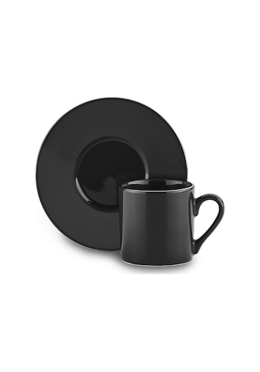 Korkmaz Siesta Collection 6lı Kahve Fincan Takımı Siyah