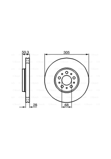 Volvo S80 T5 2.0 1998-2000 Bosch Ön Disk 2 Adet N11.4592