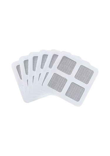 6 Adet Pencere Teli Onarım Bandı - Kapı Ve Pencere Deliklerini Hızlı Ve Kolay Bir Şekilde Kapatmak İçin Kendinden Yapışkanlı Yamalar - 3.94x3.94 İnç