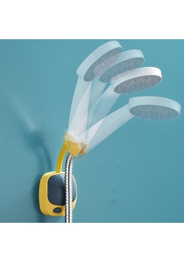 Primepickings Siyah Duş Tutucu Evrensel Vantuz Değil Duş Başlığı Tutucu Yumruksuz Banyo Braketi Ayarlana Siyah