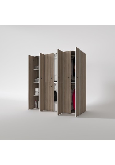 Kenzlife Çamaşır-Kurutma Makinesi Dolabı Ve Giysi Dolabı Suyuti Sol Crd 180 170 60 Banyo Çok Renkli