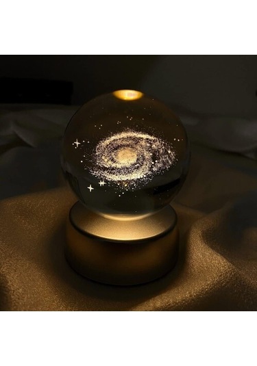 Samanyolu Plastik Altlıklı Işıklı Cam Küre 6cm - 90281020908291000f