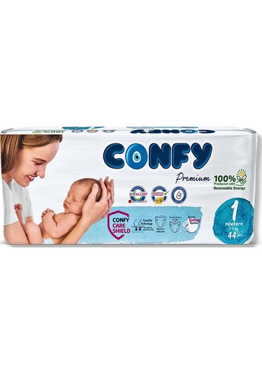 Premium 1 Numara Bebek Bezi Yenidoğan 2 - 5 Kg 44 Adet