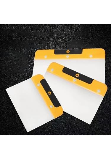 Willowhaven Sarı 4lü Dıy Alet Seti: Paslanmaz Çelik Macun Spatulası Ve Duvar Kağıdı Kazıyıcı