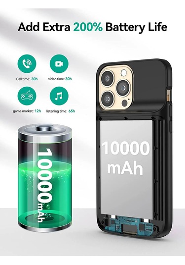 Newdery 10000 Mah Kablosuz Şarj Pil Kutusu İphone Uyumlu 13/13 Pro/14/14 Pro Max Ince For İphone Uyumlu 13 Pro Amerika Birleşik Devletleri For İphone Uyumlu 13 Pro