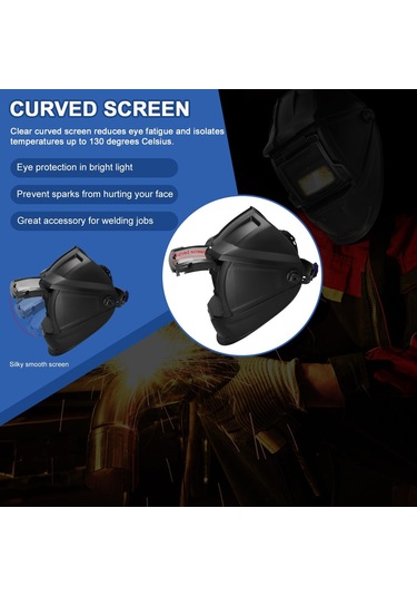 Jms Otomatik Karartma Kafaya Monte Kaynak Kaskları Argon Ark Kaynak Maskesi