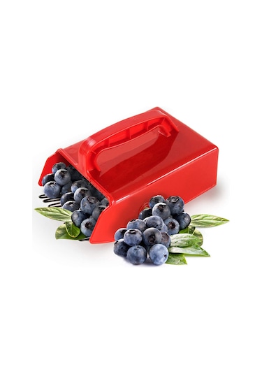 Tenfowee Meyve Toplama Aleti Metal Tıraşlı Ergonomik Saplı Bahçe Aracı Yaban Mersini, Karpuz Çileği, Kuru Üzüm Hızlı Toplama