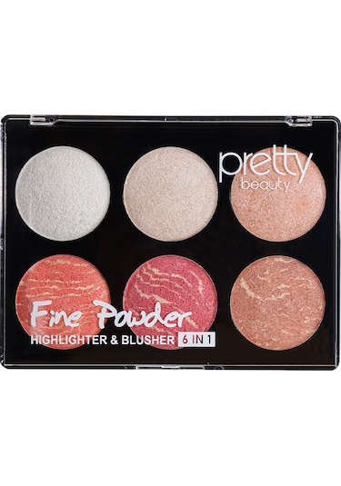 Pretty Pb-426 6ın1 Highlighter & Allık - 01