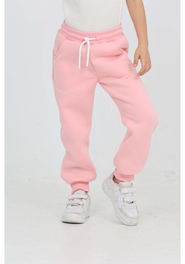 Toontoy Kız Çocuk Fiyonk Nakışlı Eşofman Alt Pembe