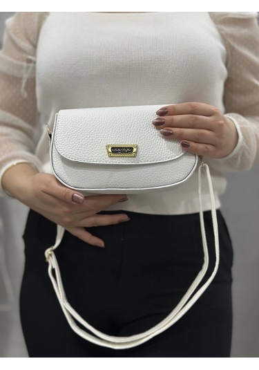 Biçomi Beyaz Cilt Jessi Çanta Beyaz