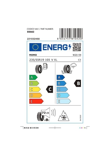 Momo 235/55 R19 105V XL North Pole W-20 Kış Lastiği 2025
