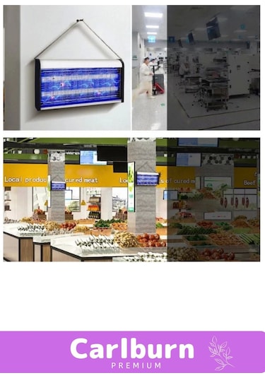 Premium Yükseltmiş Güç Çift Florasan Elektrikli Uv Zincirli Askılı Sinek Sivrisinek Öldürücü 2200v