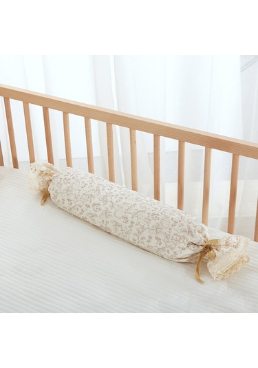 Şeker Silindir Yastık Bebek Boyun Yastığı Yumuşak Ve Güvenli No.42 Ekru