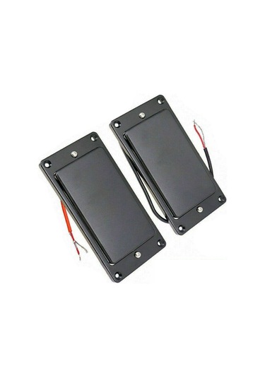 Xindoker Mx0310d Elektro Gitar Humbucker Pikap Seti, İki Adet Kapalı Çift Bobinli, Siyah Renkli, Plastik Ve Elektronik Bileşenler