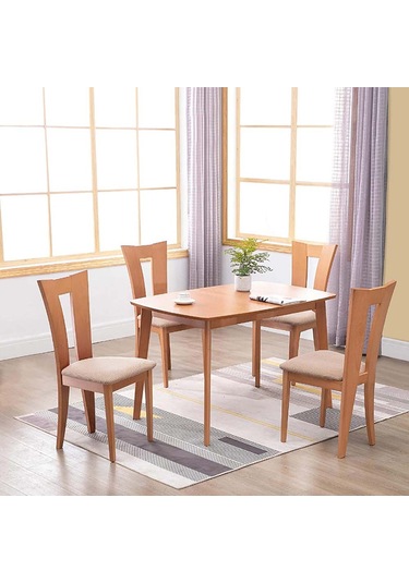 Yemek Odası İçin Çıkarılabilir Yıkanabilir Kahve Rengi Streç Sandalye Kılıfları DiğER