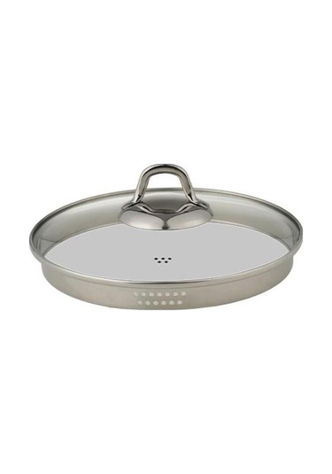 Leggno Unique Süzgeçli Çelik Tencere Seti 8 Parça Gümüş