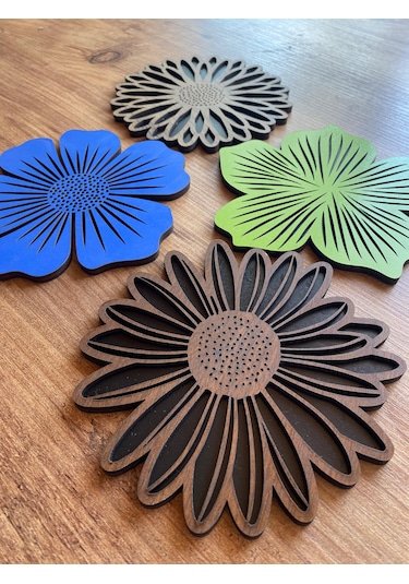 8'li Büyük Boy Ve Küçük Boy Ahşap Nihale Seti 6