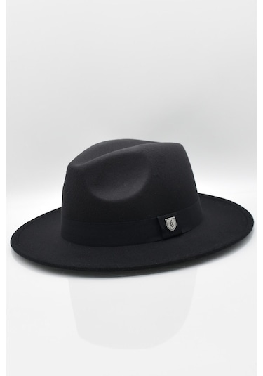 Erkek Multicolor Fötr Şapka Antrasit Panama Hat-Antrasit-Standart