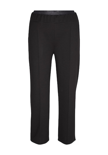 Hesna Kadın Nazlı Kışlık Büyük Beden Astarsız Siyah Pantolon