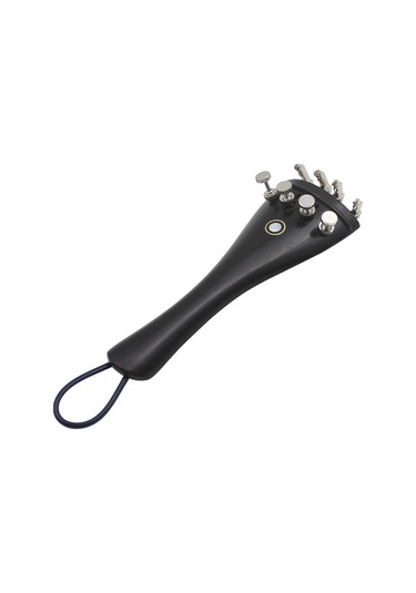 Hfambition Keman İçin 4/3-4/4 Uyumlu Ebony Tel Takımı: Telli Tahta + Nilon Kordon + 4 Adet Metal Akor Regülatörü