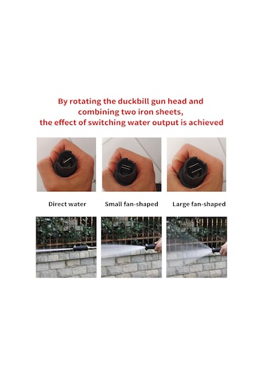 Tenfowee Yüksek Basınçlı Araç Yıkama Tabancası - Siyah Plastik Ve Pirinç