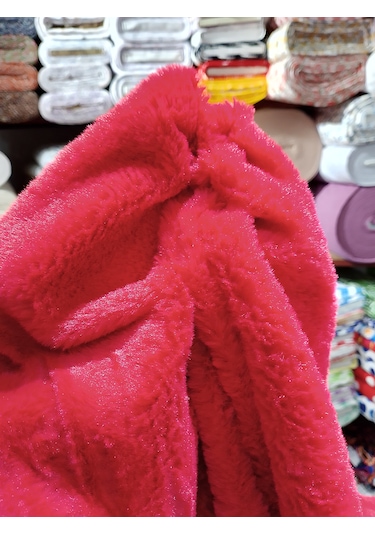 Toskana Peluş Kumaş Kırmızı