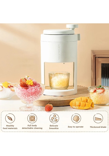 Cbtx Manuel Buz Makinesi Buz Kırıcılar Ev Buz Kırma Buz Blender Beyaz