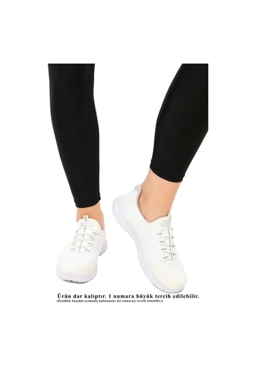 Walkway Beyaz Gümüş Comfort Kadın Spor Ayakkabı Çok Renkli