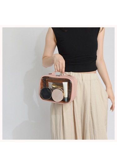 Mufunye Kozmetik Çantası, Taşınabilir Ve Büyük Kapasiteli, Siyah