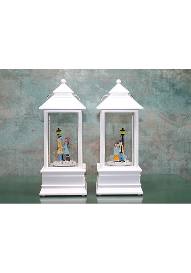 Kış Masalı Tasarımı Işıklı Müzikli Kar Küresi Alk3408 - 9061108100369ynt