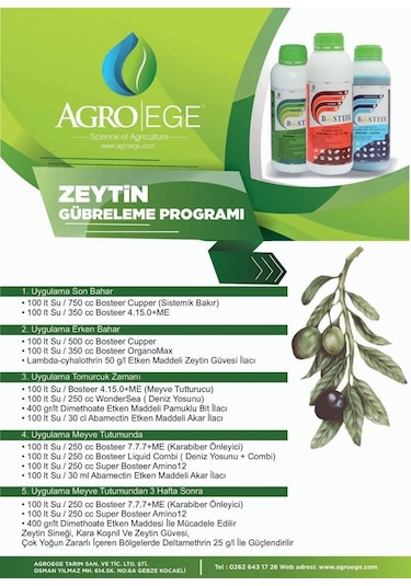 Agroege Bosteer Sıvı Bakır 1 Lt